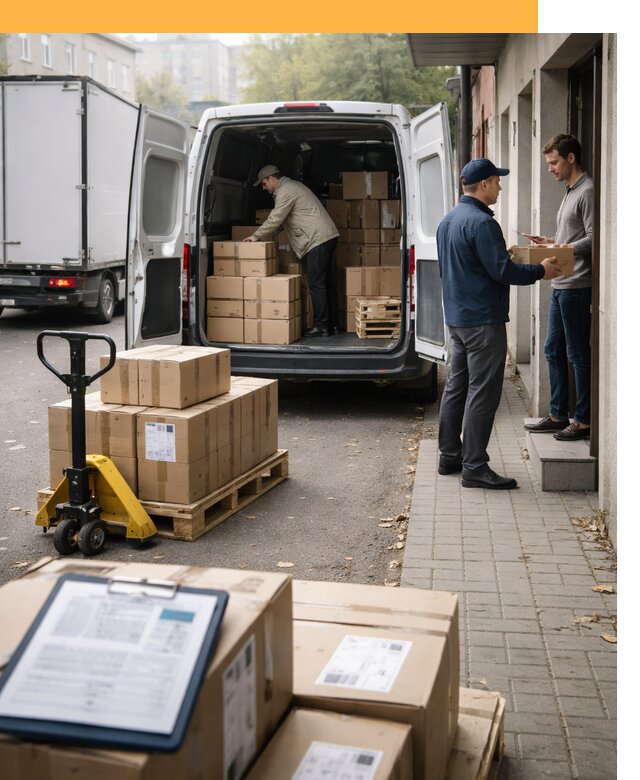 Доставка грузов от двери до двери с таможней от 46400 руб.