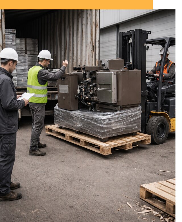 Доставка промышленного оборудования из Европы от 46400