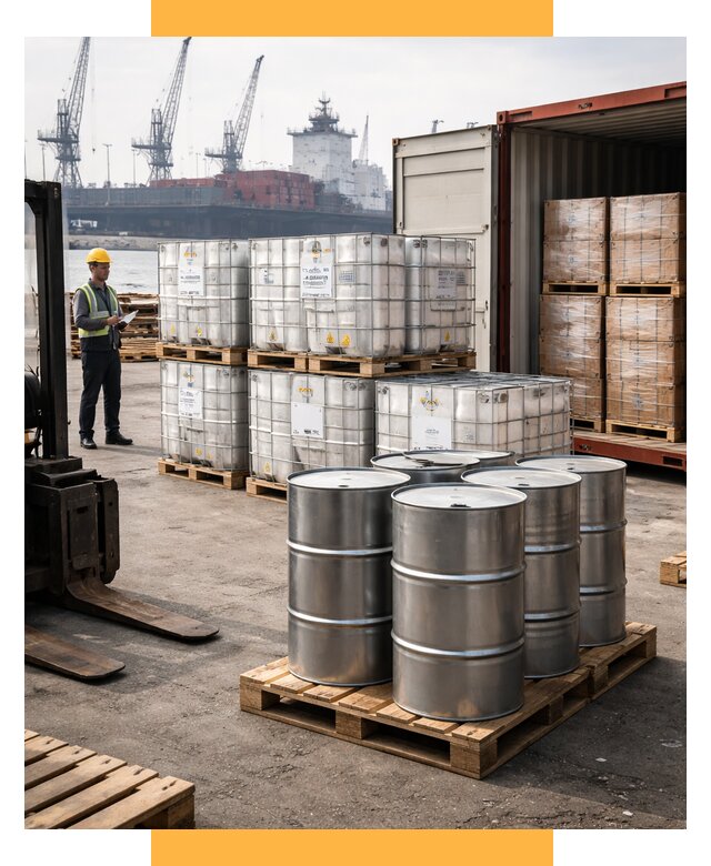 Доставка химического сырья из Индии от 257775 р. | СетСервис-Скт