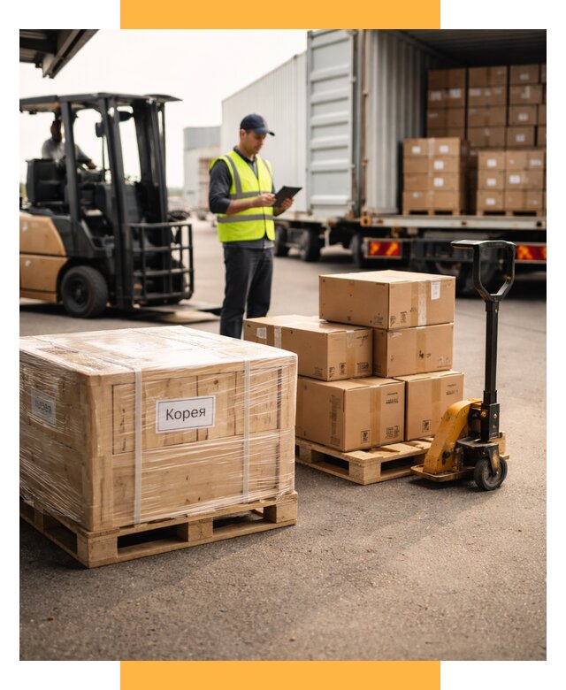 Доставка грузов в Корею из России от 36089 р. | СетСервис-Скт